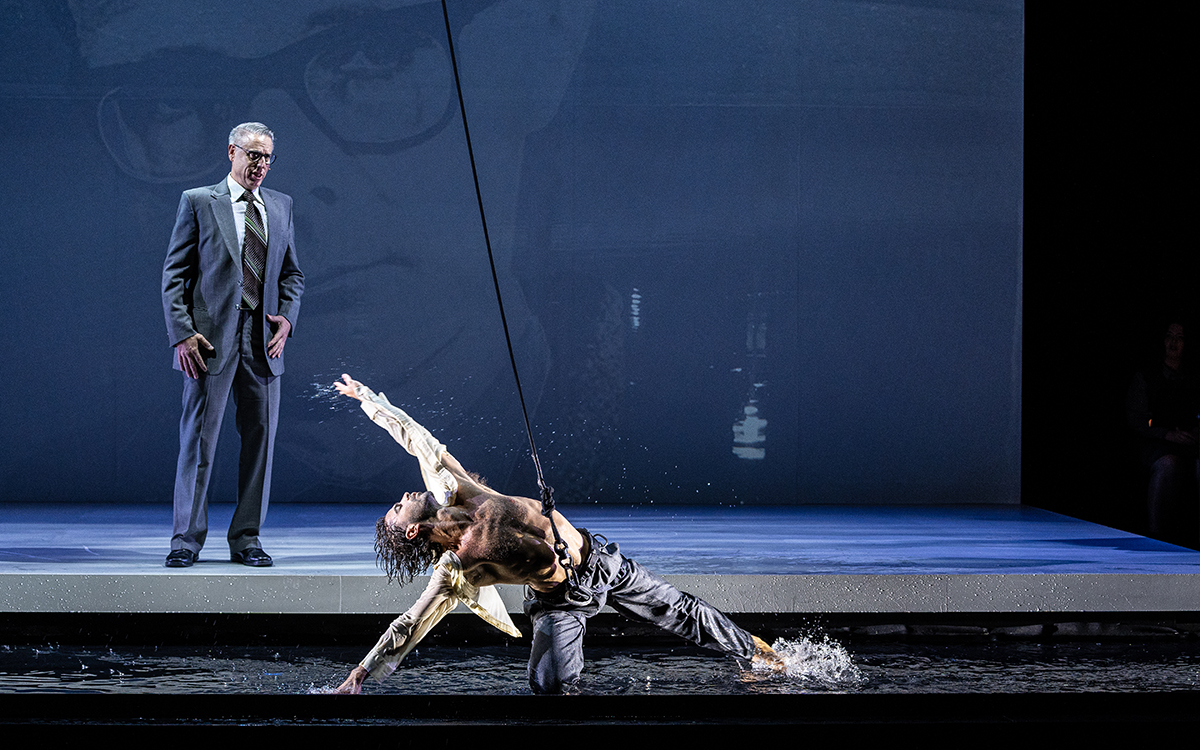 Mark Oates and Mason Kelly in <em>Watershed</em> (photo by Andrew Beveridge)